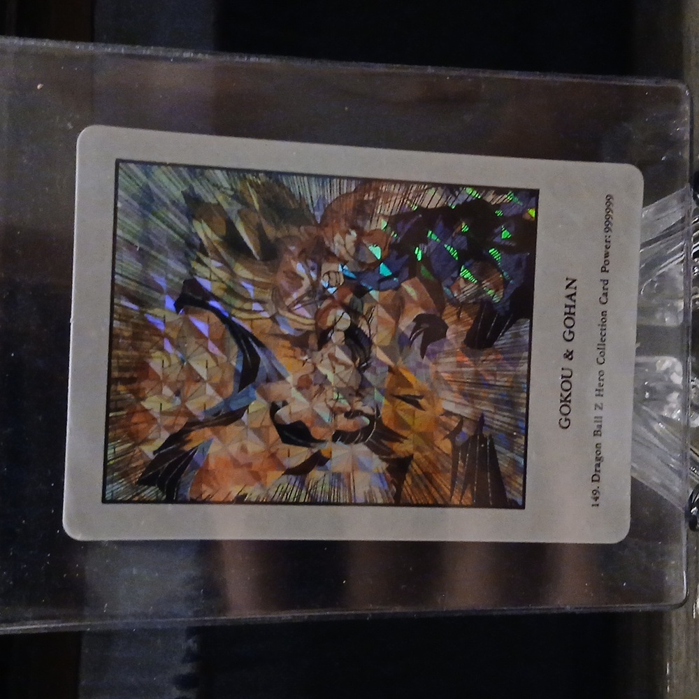 Dragonball z vintage holo goku and Gohan card